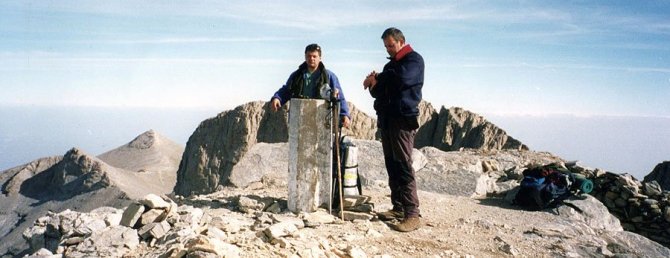 highest peaks of Mount Olympus