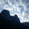 Pindos peaks with clouds