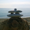 stone formation on the beach