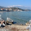 Beach of Platamonas - view to the castle