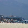 Beach of Platamonas - view to the castle